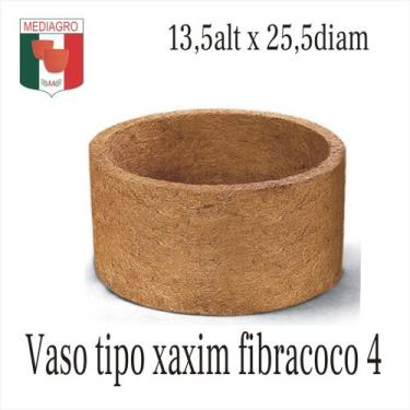 Imagem de VASO TIPO XAXIM FIBRACOCO Nº 04 PROPRIO PARA PLANTIO DE SAMAMBAIAS, RA