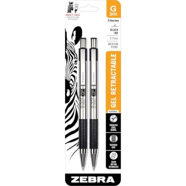 Imagem de Caneta de aço ZEBRA, pacote com 2 tintas pretas