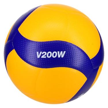 Imagem de Bola de Vôlei MIKASA V200W, azul/amarelo