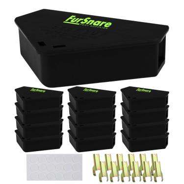 Imagem de Estação de isca de mouse para ambientes externos e internos com chaves - armadilhas para ratos para morte interna em casa - Caixa de isca de rato para intoxicação por mouse para casa, controle de