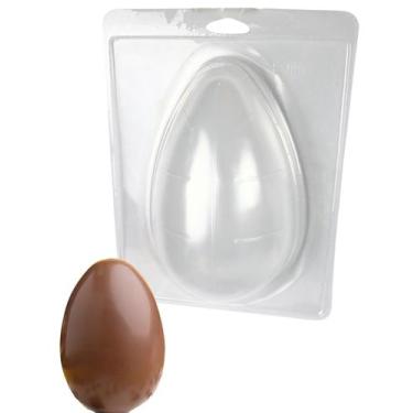 Imagem de Forma 3 Partes Silicone Para Chocolate 350g Ovo Pascoa Molde - Britani