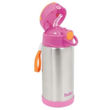 Imagem de Buba Garrafa Térmica Parede Dupla Rosa 400 Ml