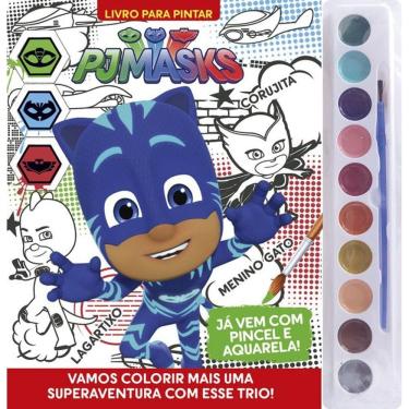 Imagem de PJ Masks - Livro para Pintar com Aquarela