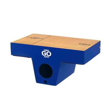 Imagem de Cajon de Colo com Bongo Acoplado Híbrido 2 em 1 Encaixe Para Correia Profissional Com Captação Plug and Play CAJONGO FCGO27 AZUL