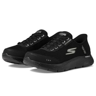 Imagem de Skechers Tênis masculino Hands Free Slip-ins Go Walk Flex-100% impermeável, Preto/preto, 39