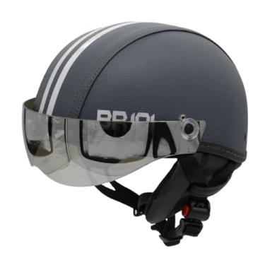 Imagem de Capacete Coquinho Scooter Elétrica Bike Skate Patinete BR 101 Premium Viseira Silver (Grafite, PP - VESTE 53/54)