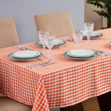 Imagem de Toalha de Mesa Brisa 4 Lugares 1,45x1,50 Oxford Estampado Xadrez - Lar