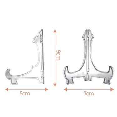 Imagem de Kit Com 10 Suportes 9Cm Livros Discos Pratos Decorativos