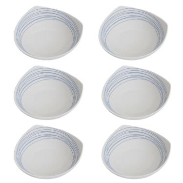 Imagem de Conjunto de 6 Tigela Saladeira Porcelana Italiana Bugatti