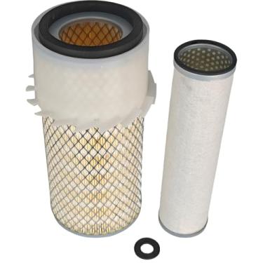 Imagem de EZROAD Kit de filtro de ar externo interno 1043327M91 1043326M91 compatível com trator de motor secundário primário Massey Ferguson 20C 230 235 245