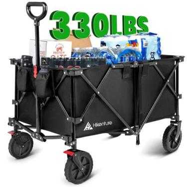 Imagem de Vagão dobrável Hikenture dobrável 150 kg com capacidade 200 L