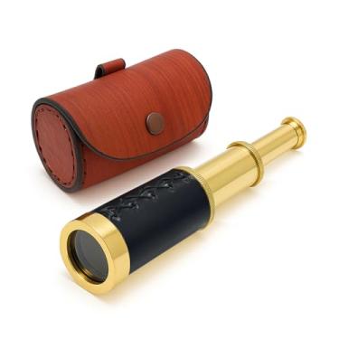 Imagem de NauticalMart Telescópio de Navegação Pirata de Latão Portátil de 15 cm - Colecionáveis Náuticos