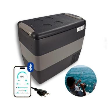 Imagem de Geladeira Portátil P/Pesca 51 Litros Quadrivolt 12v/24v/110v/220v Elbe