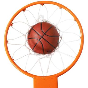 Imagem de Aro de Basquete Cesta Tamanho Oficial Basquete Aço Carbono 45cm com Re