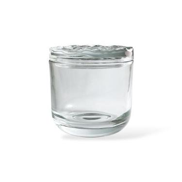 Imagem de Pote de Vidro Cristal com Tampa para Velas e Porta-Trecos - Embaleve C