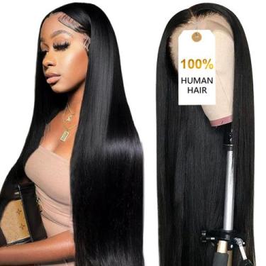 Imagem de Perucas frontais de renda CUTE BEIN 250 Density 30 cm 100% cabelo huma