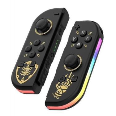Imagem de Waillynice Wireless RGB Joy-Con Controller for Switch/OLED, Vibration Motion Sensor, Bluetooth, Type-C, 12 Color Options (Tears of the Kingdom)