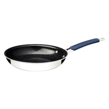 Imagem de Frigideira Tramontina Romagna Aço Inox E Alumínio 30cm Com Revestimento Cerâmico Black...
