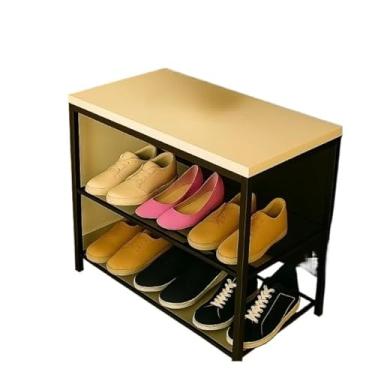 Imagem de Sapateira Banco Hall de Entrada Industrial Prateleira em Aço (BRANCO)