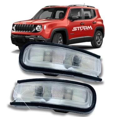 Imagem de Par De Pisca Seta Jeep Renegade 2015 A 2025 Sinal Retrovisor