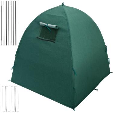 Imagem de UKQRRTC Cobertura de plantas de inverno de tecido de feltro respirável à prova d'água para barraca quente cobertura de estufa portátil para jardinagem doméstica e jardinagem de varanda