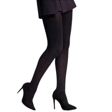 Imagem de Meia Calça Elastano Fio 40 Opaca Feminina Selene, P, Preto