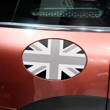 Imagem de TOMALL Decalque de tanque de gasolina compatível com Mini Cooper F54 adesivo de almofada de tanque de combustível padrão bandeira do Reino Unido decalque decalque de tampa de gás acabamento à prova