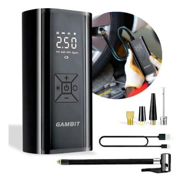 Imagem de 3X Calibrador Compressor Pneu Digital Carro Bike Moto Sem Fi