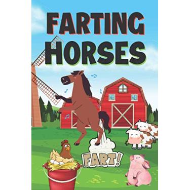 Imagem de Farting Horses: Blank Lined Notebook | Funny Watermark Design On Every Page | For Horse Fans Who Like A Laugh
