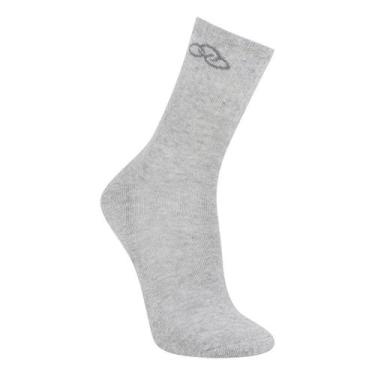 Imagem de Meia Olympikus Cano Médio Masculina, Mescla, 39/44