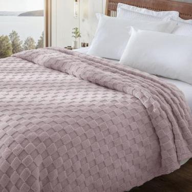 Imagem de Cobertor Queen Jolitex Dyuri Jacquard Square Toque Macio 2,20m x 2,40m