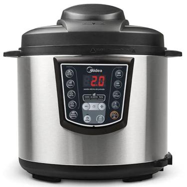 Imagem de Panela de Pressão Elétrica 6 Litros c/ 9 Dispositivos de Segurança Midea Liva