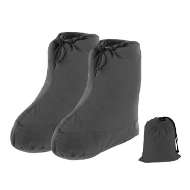 Imagem de Fenteer Botas de penas, meias quentes, calçados, meias de penas, de dormir para escalada ao ar livre e em ambientes internos, M Blue