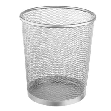 Imagem de CESTO DE LIXO METAL TELADO 10L PRATA