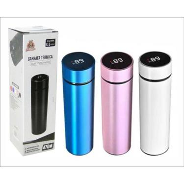Imagem de Garrafa Térmica Com Termômetro Digital Conserva 2 Horas