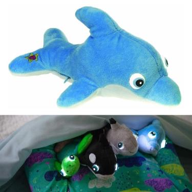 Imagem de NightBuddies Baby Sea Life Orly Bebê Golfinho Light-Up Pelúcia