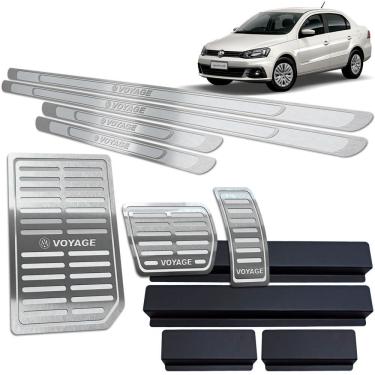 Imagem de Soleira Pedaleira Auto Descanso Voyage 2010 A 20 Prata Ar