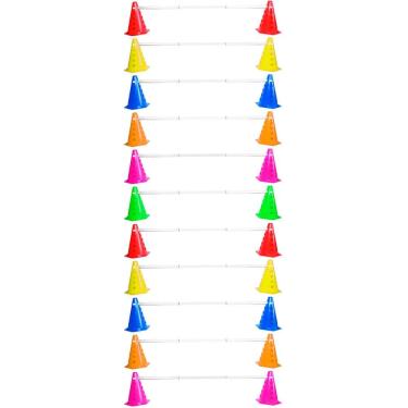 Imagem de Kit Agilidade Treinamento Funcional 22 Cones com Barreira