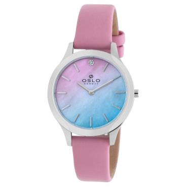 Imagem de Relógio Oslo Feminino OFBSCS9T0007 Aço Rosa 18cm 3ATM