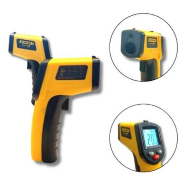 Imagem de Termômetro Infravermelho Digital Alta Precisão e Medição Sem Contato -