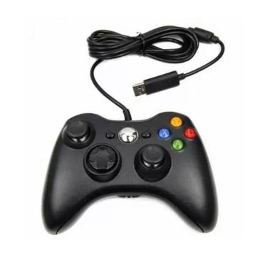Imagem de Controle Com Fio Usb Para Xbox 360 E Computadores - Preto