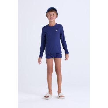 Imagem de Conjunto Moda Praia Infantil Masculino Liso - VIDA COSTEIRA, Azul escu