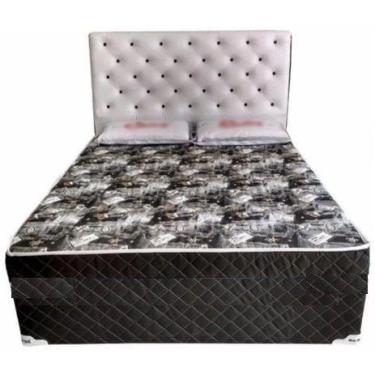 Imagem de Cama Box Casal Conjugada Ortopédico (5cm) Colchão Dos Sonhos