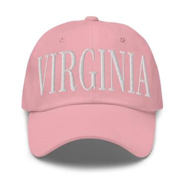 Imagem de Merch Town Boné Virginia bordado Virginia Dad Hat, rosa, tamanho �nico