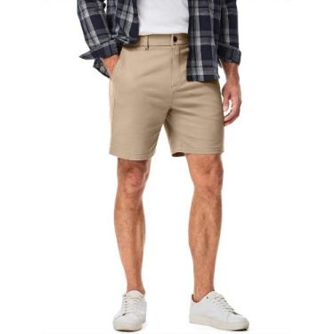 Imagem de Shorts JMIERR Hybrid Chino para homens, ajuste justo, costura interna 