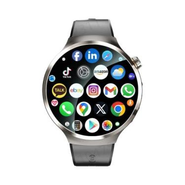 Imagem de Smartwatch De Tela Grande 1.98 Polegadas AMOLED Câmera Rotativa GPS Mo