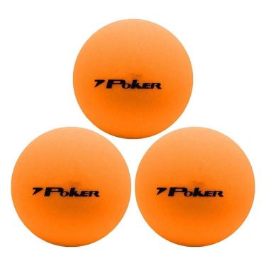 Imagem de Kit 3 Bolas de Tênis de Mesa Poker ABS