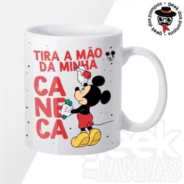 Imagem de Caneca de Cerâmica Várias Cores Tira a Mão Mickey - Mina Store, Branca