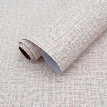 Imagem de Papel de parede Yancorp Tecido texturizado cáqui 60x300cm autoadesivo