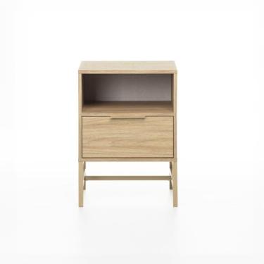 Imagem de Mesa de Cabeceira Square 1 Gaveta 1 Nicho 60 cm x 43 cm x 40 cm - Casa